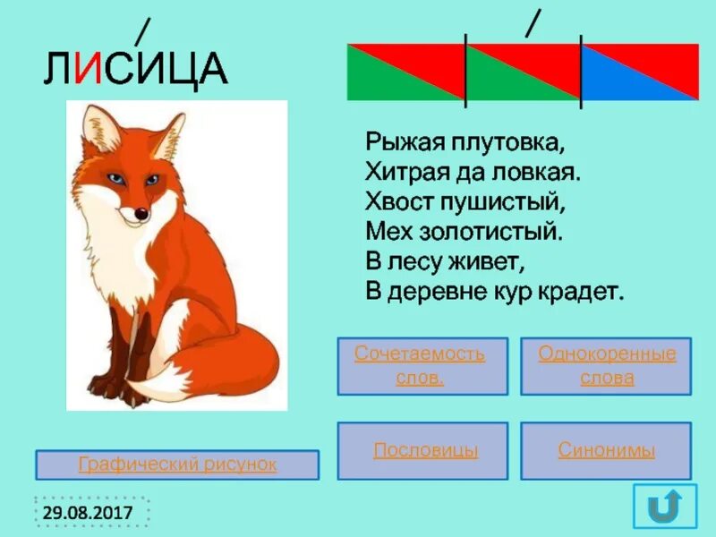 Разобрать слово лисица. Схема слова лиса. Схема слова лисица. Лиса схема звуков. Рыжая плутовка.