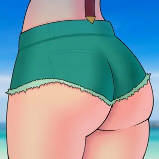 mwxxxart, kasumi (pokemon), ass, ass focus, bubble butt, pokemon, short sho...