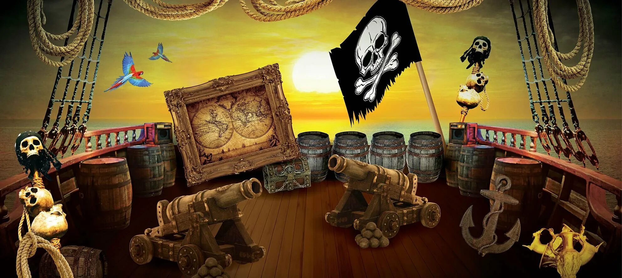 Остров сокровищ Treasure Island. Пиратская тематика. Пиратский корабль. Пиратская фотозона. Приключенческая тематика