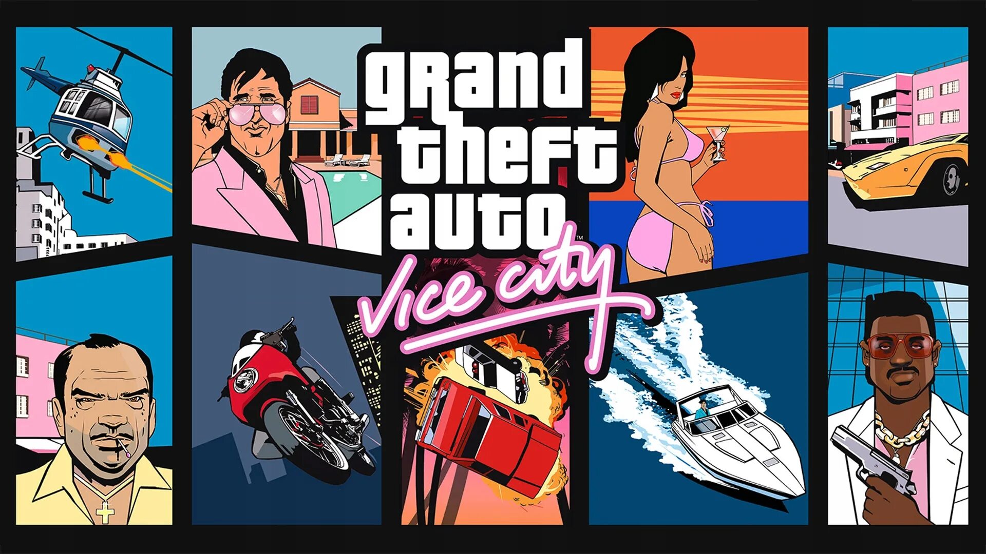Гта вай сити оригинал. Grand Theft auto: the Trilogy - the Definitive Edition. Grand Theft auto vice City обложка. GTA vice City 1986. Grand Theft auto vice City Постер.