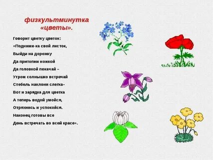Детские цветы про цветы