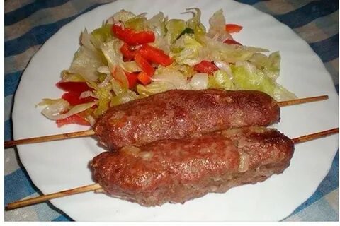 Кебаб с овощами в духовке