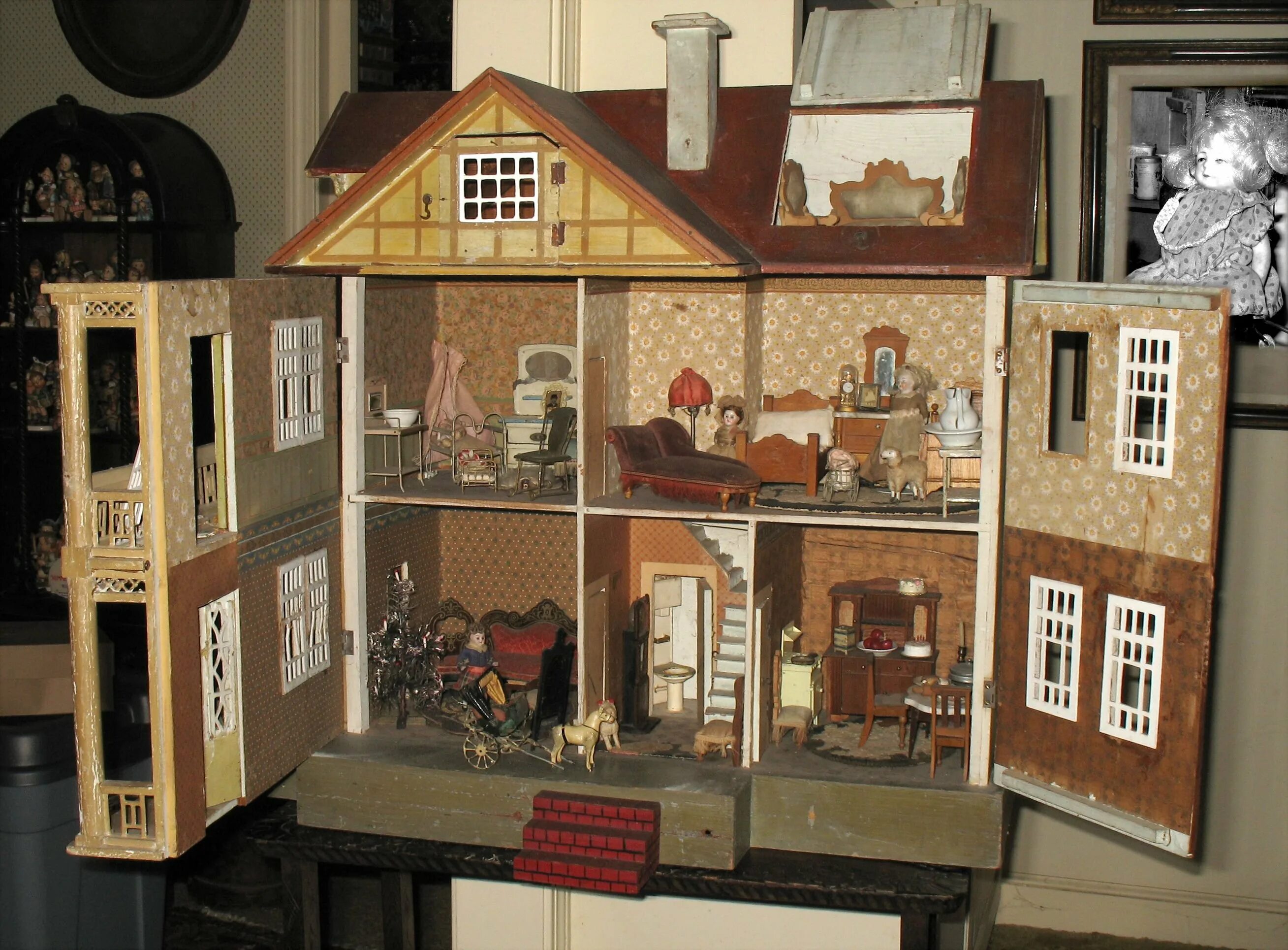 Почему кукольный дом так называется. Dollhouse miniature кукольный домик. кукольный домик мириам шапиро. винтажный кукольный домик.