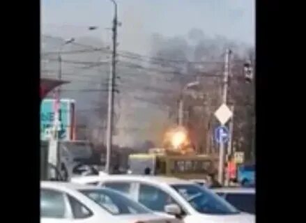 Рязань сгорел троллейбус