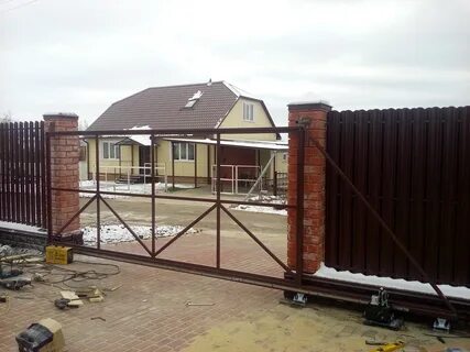 Откатные ворота ленинградская область под ключ