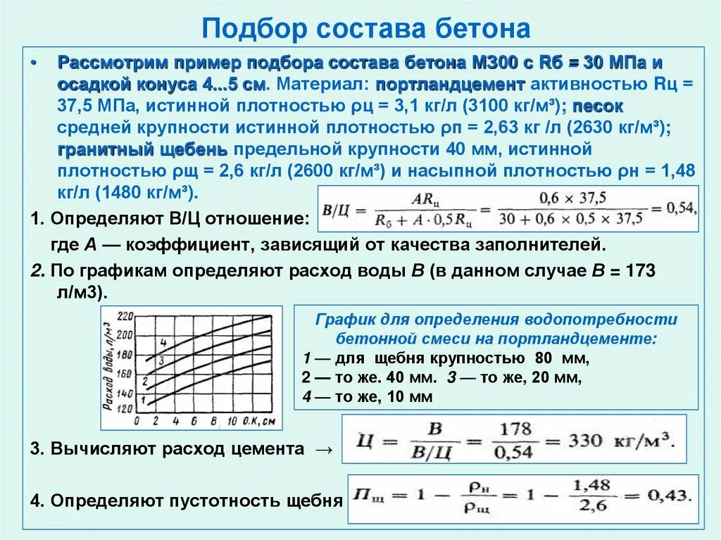 Плотность раствора 1.3. Подбор состава тяжелого бетона пример расчета. Как определить плотность бетонной смеси. Алгоритм подбора состава бетона. Средняя прочность бетона формула.