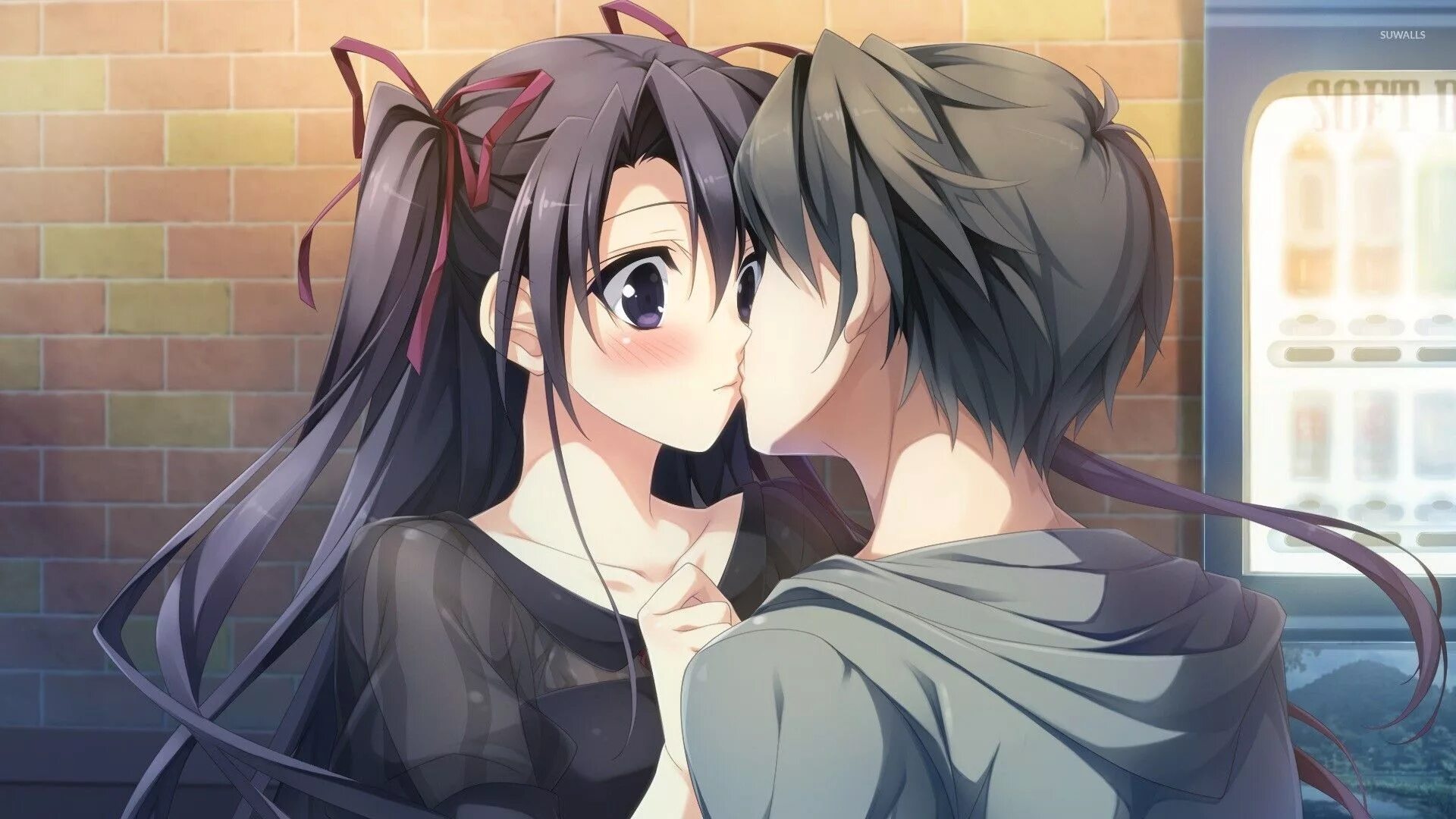 Vampyx kiss. Аниме.. Аниме поцелуй. Аниме пары. Аниме парочки.