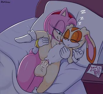 duplichance, amy rose, cream the rabbit, sonic (series), furry, futa on fem...