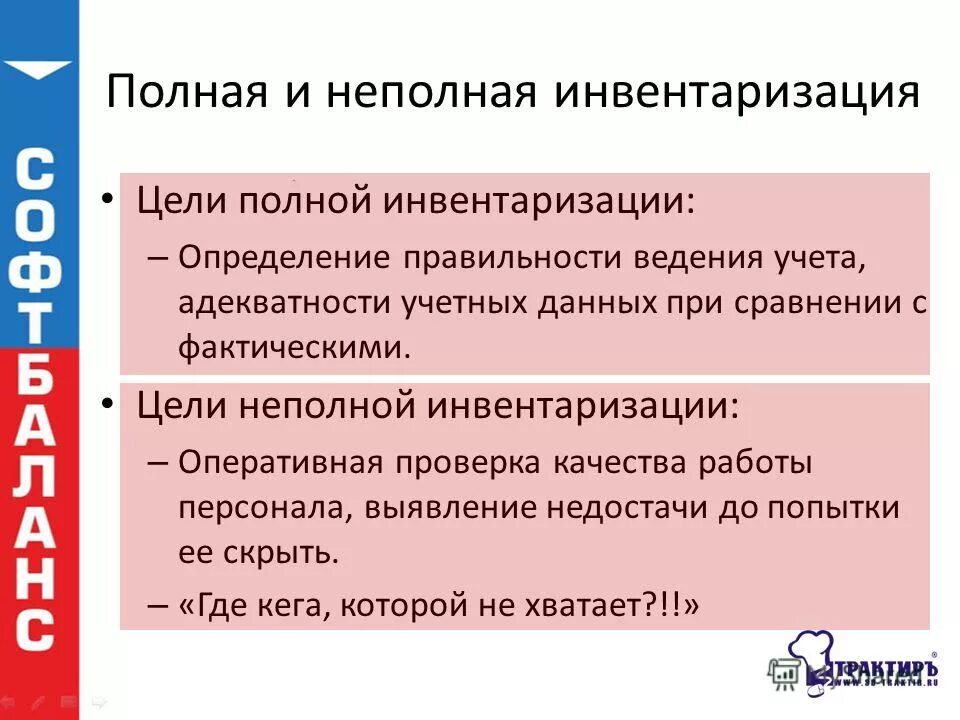 Инвентаризация на предприятиях общественного питания. Полная и частичная инвентаризация. Презентация на тему инвентаризация. Неполная инвентаризация это. Какими могут быть инвентаризации