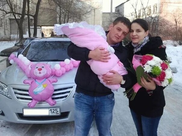 Фото и видеосъёмка выписки из роддома СПб и Ло у Ольги и Владимира Боцман