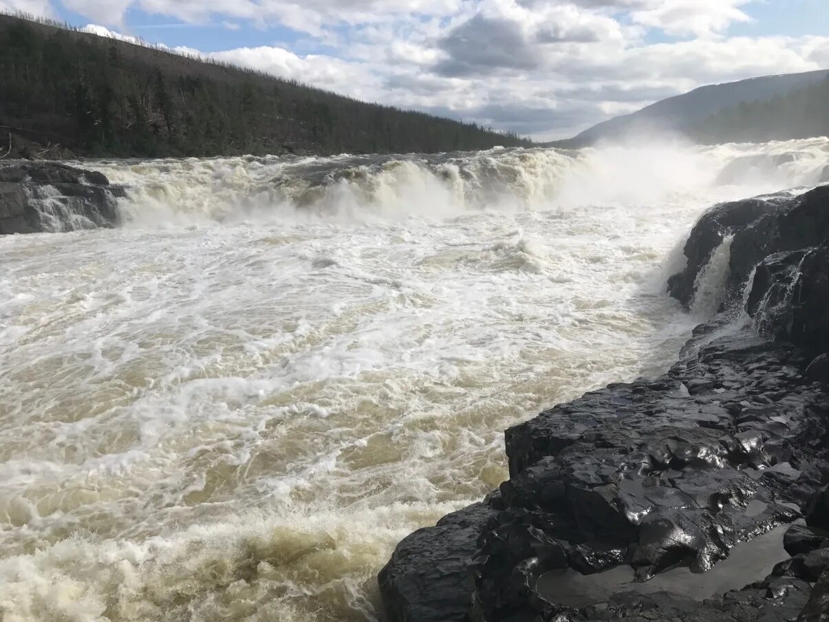 Речная соль. Курейский водопад Путорана. Озеро Дюпкун. Иркиндинский водопад. Курейка (река).