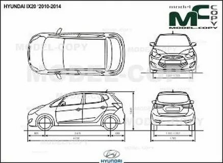 Hyundai i20 размеры