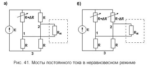 Измерение сопротивления мостом постоянного тока