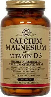 Solgar calcium magnesium with vitamin