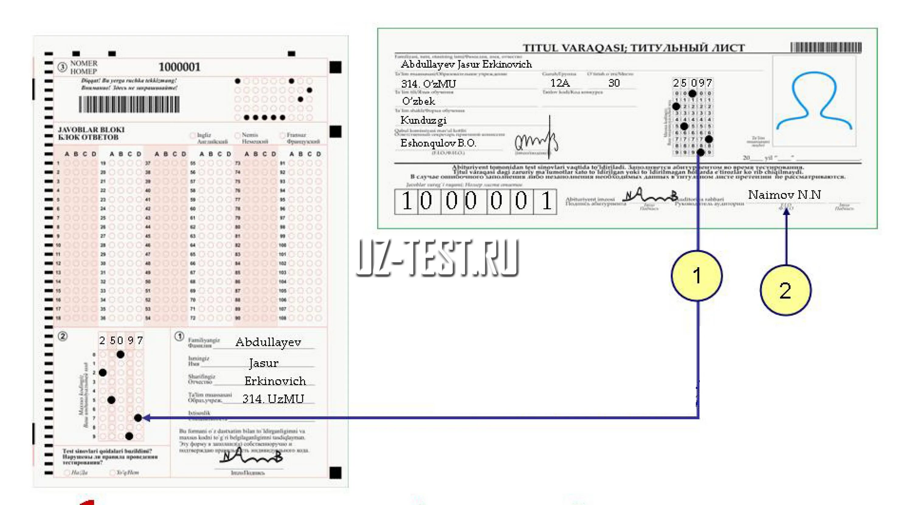 Apro uz test ishlash