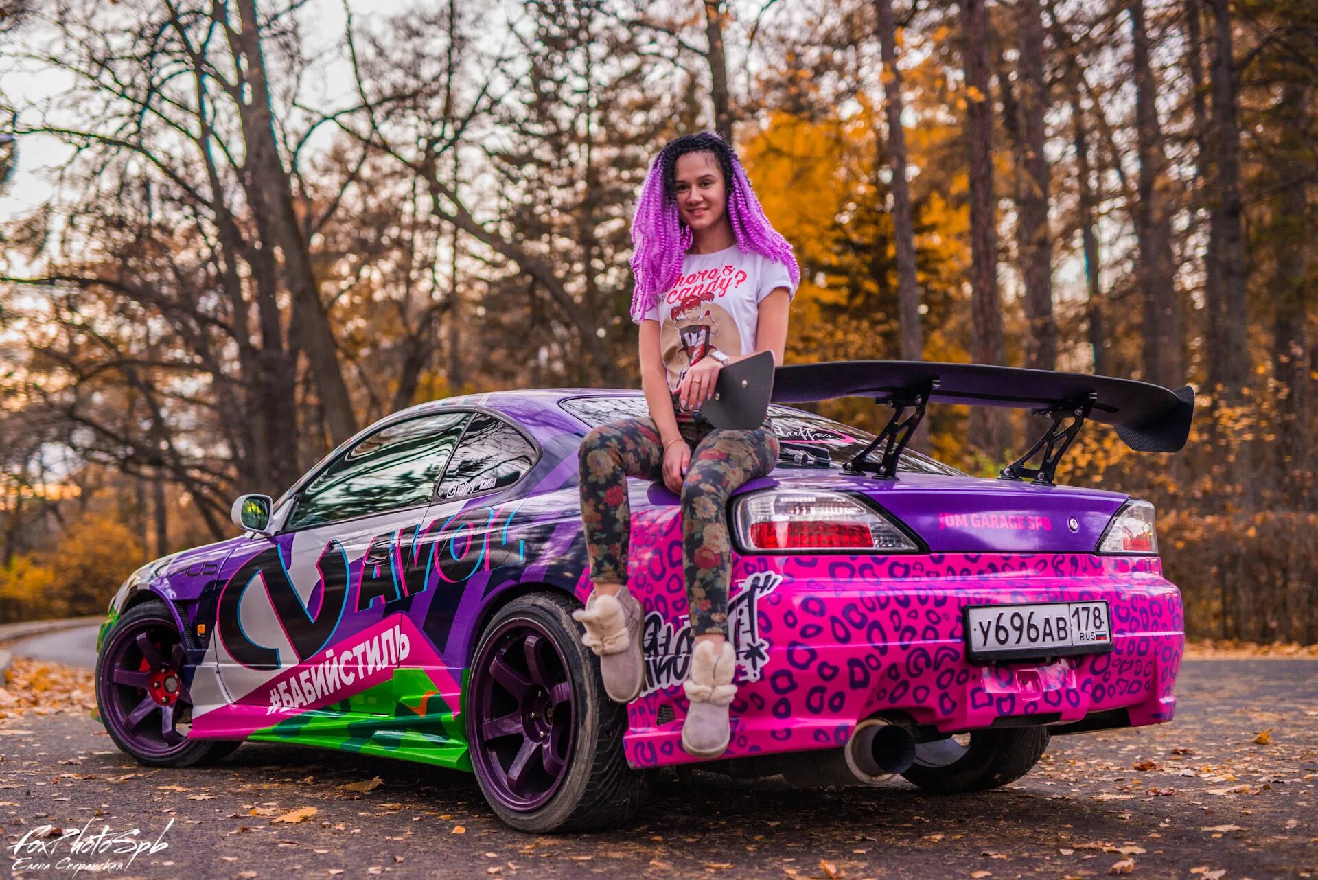 Drift girls. Nissan Silvia 15.