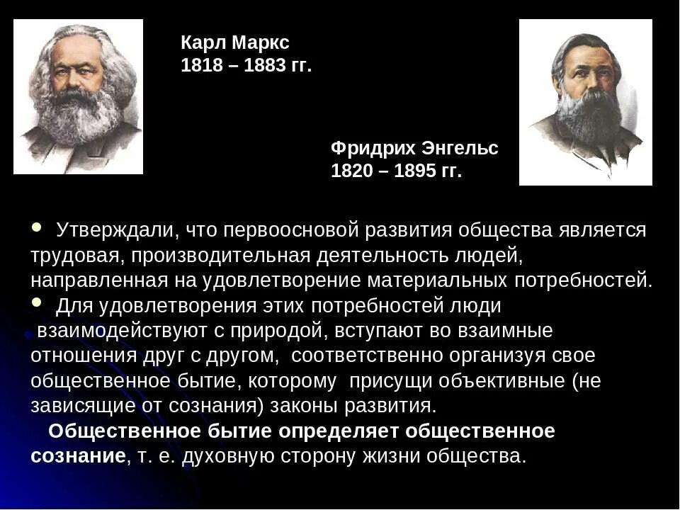 Энгельс краткое содержание. . Марксизм к. Маркс (1818-1883) и ф. Энгельс (1820-1895.