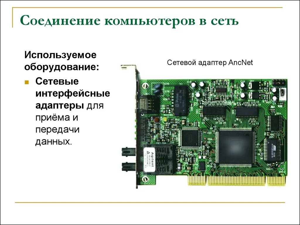 Подключение к сетевому оборудованию