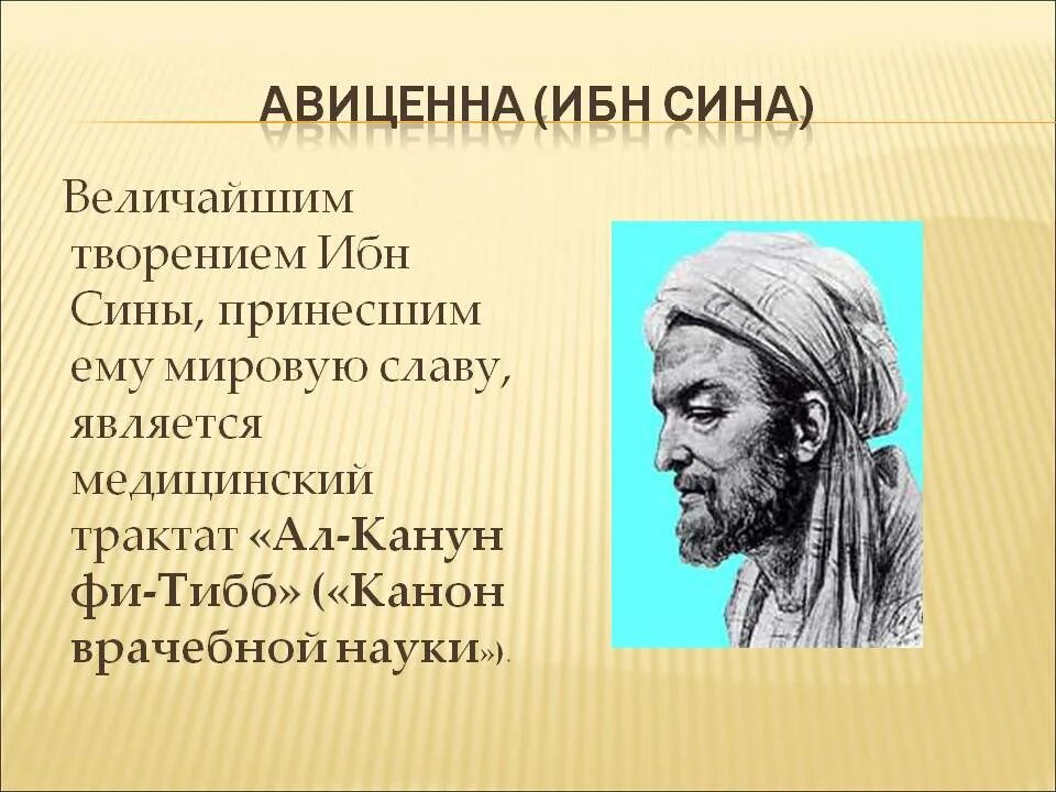 Авиценна великий телефон. Ибн сина (Авиценна) (980-1037).