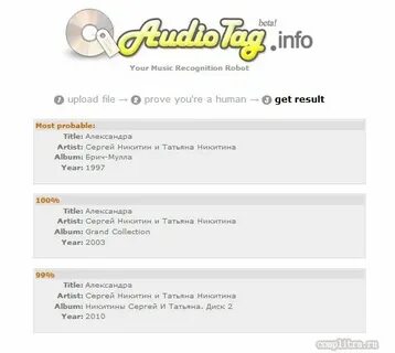 Какая программа определяет исполнителя песни