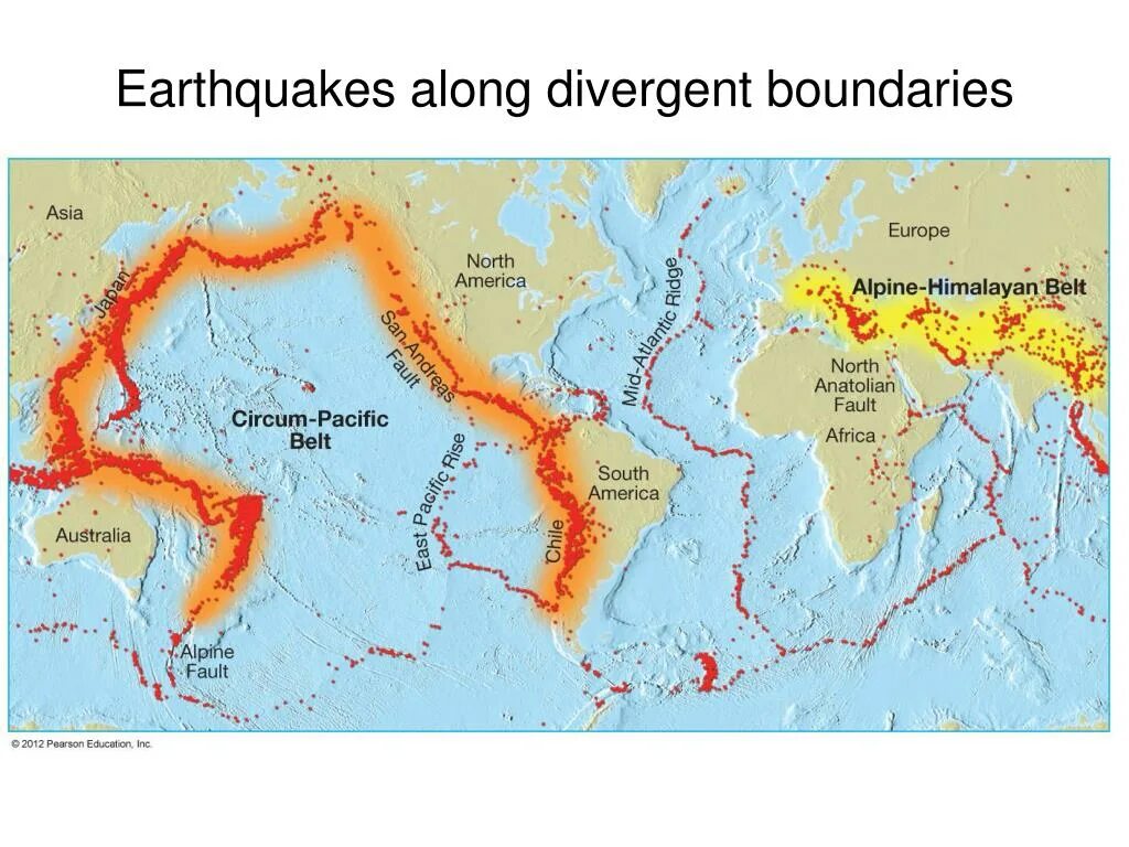 Зоны землетрясений и вулканов. Тихоокеанский и альпийско Гималайский сейсмический пояс. Альпийско Гималайский пояс. Тихоокеанское огненное кольцо землетрясение.