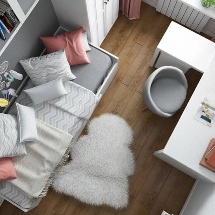 Как обустроить узкую спальню: 5 практичных решений, 35 примеров - INMYROOM Small