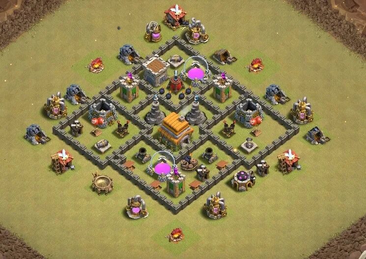 Clash of clans тх 6. Планировка в клэш оф кланс 6 ратуша. Клеш оф кланс деревня 6 ратуша. Планировка для 6 ратуши в Clash of Clans. Базы в клэш оф кланс 6.