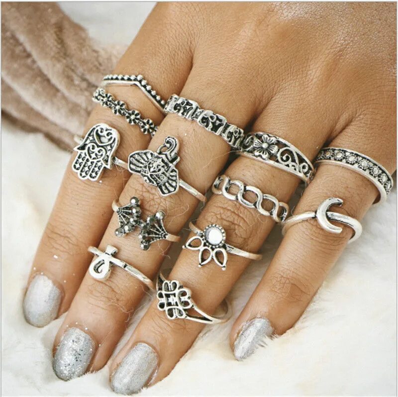 Кольца бижутерия. Красивые кольца. Стильные кольца. Кольцо "фаланга". Кольцо "фаланга".