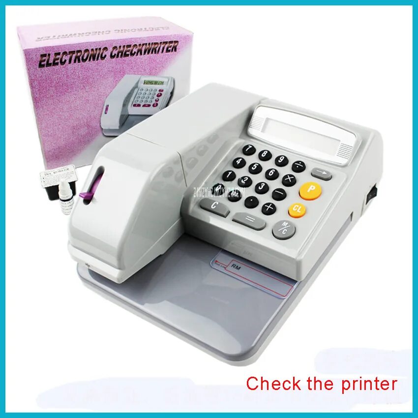 Check printing. Printer check.