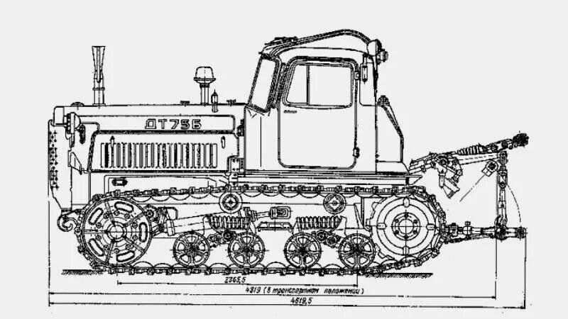 Дт 75 размеры