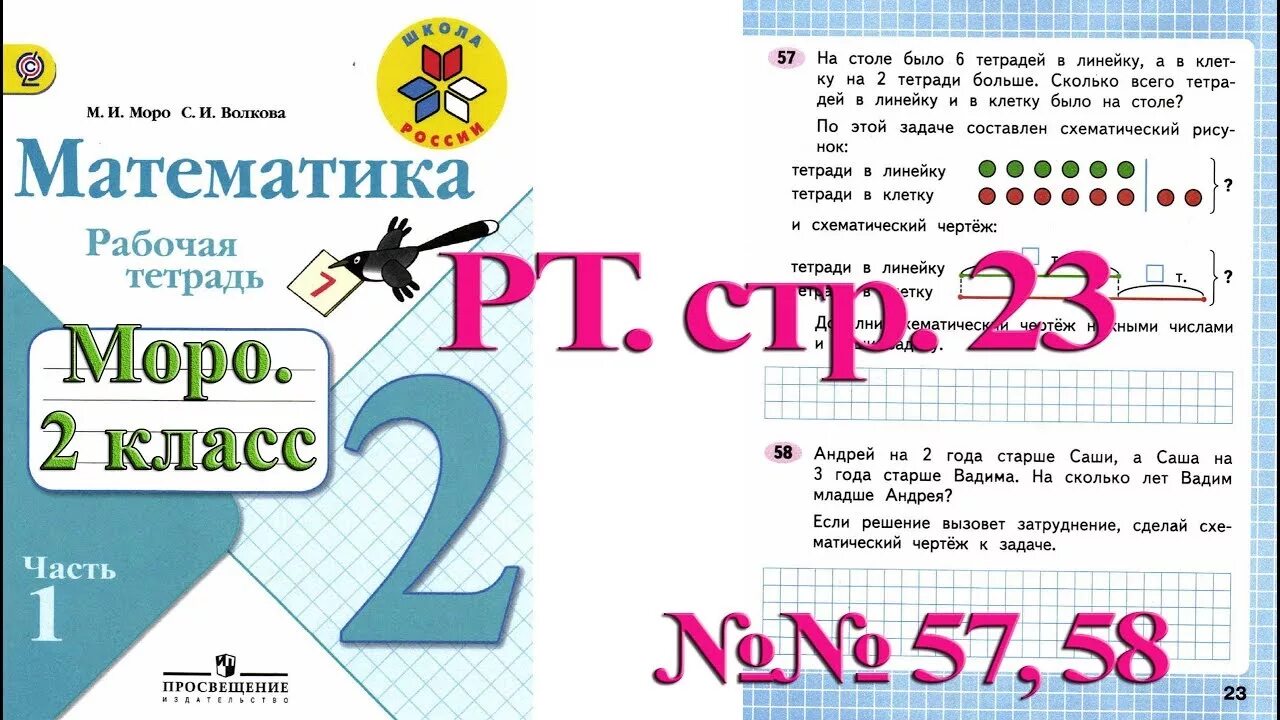 Математика стр 58 задание 3. Математике 1 класс рабочая тетрадь 2 часть Моро стр 23. Математика 2 класс 2 2 часть стр 23. Математика 2 класс рабочая тетрадь 2 часть стр 23.