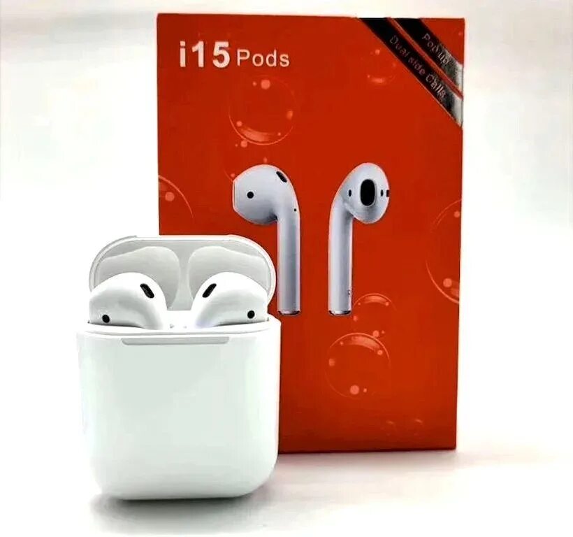 Наушники airpods 5. TWS i15 pods. "Bluetooth AIRPODS TWS i15 pods FX. AP TWS i15 pods вкладыши Bluetooth белые с док станцией. I15 pods Original.