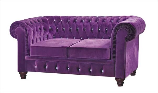 Честер фиолетовый. Фиолетовый диван. Диван Честер со стразами.
