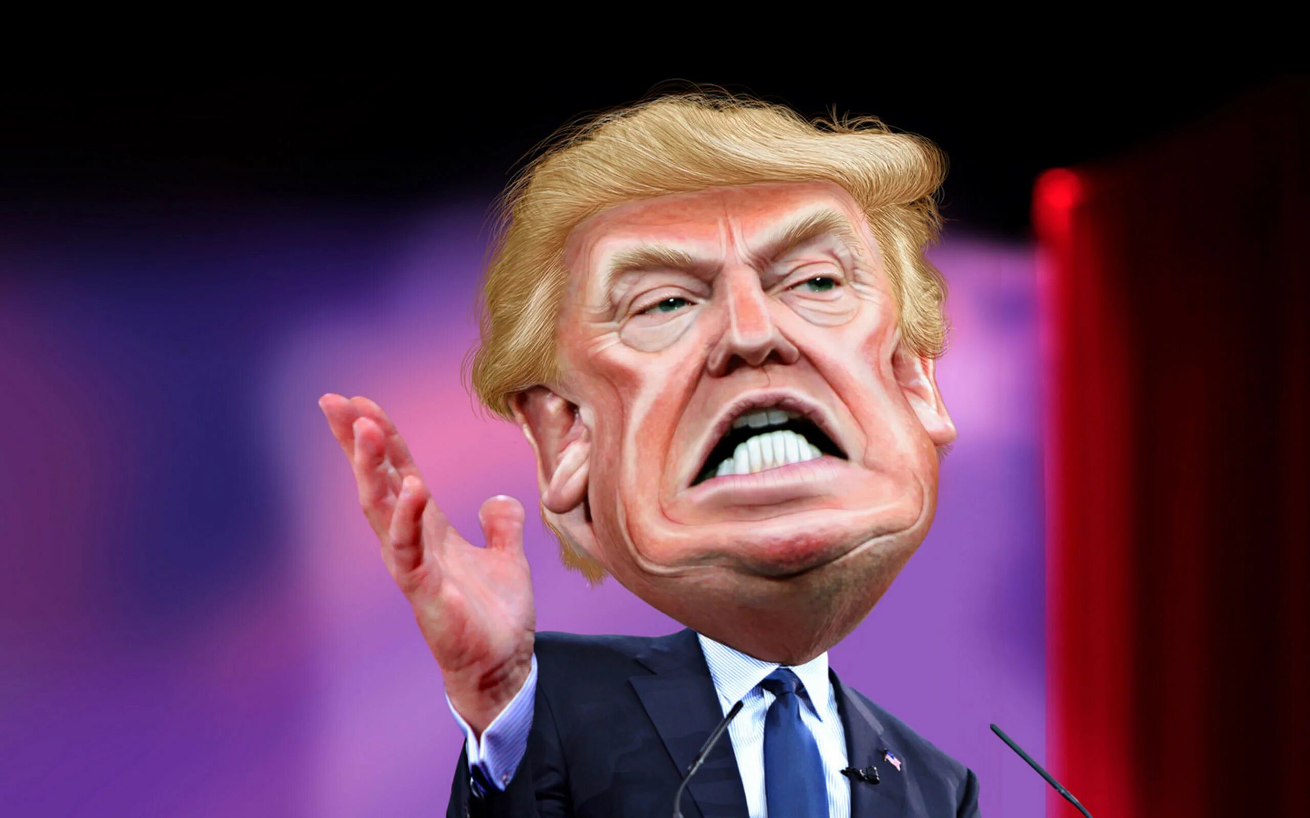 В какой партии состоит трамп. Трамп карикатура.