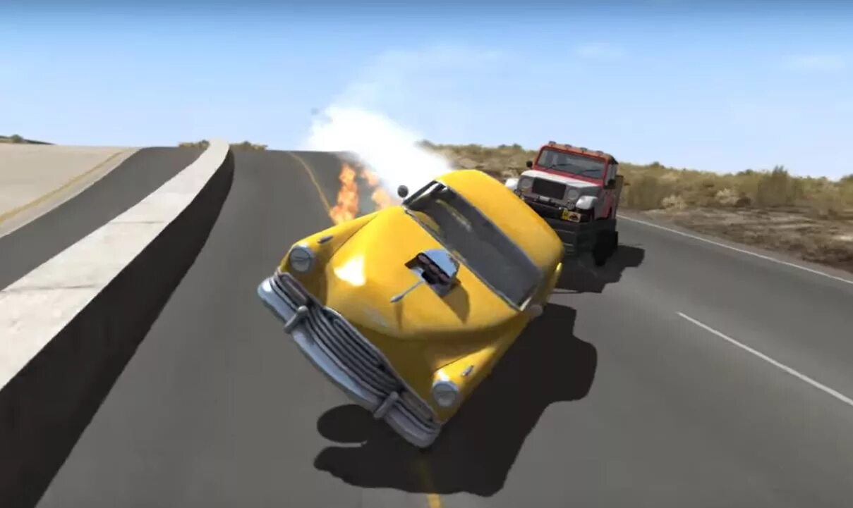 Driver crashed