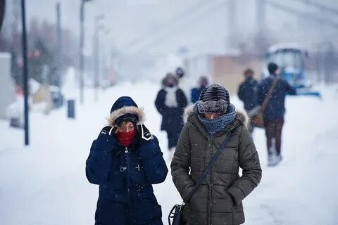 Сильные морозы москва