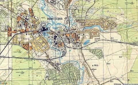 Карта 1960 года
