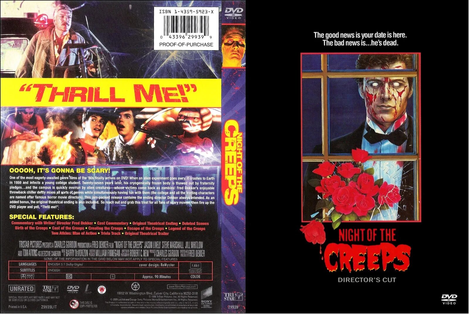 Night of the creeps recover. 1986 - Ночь.