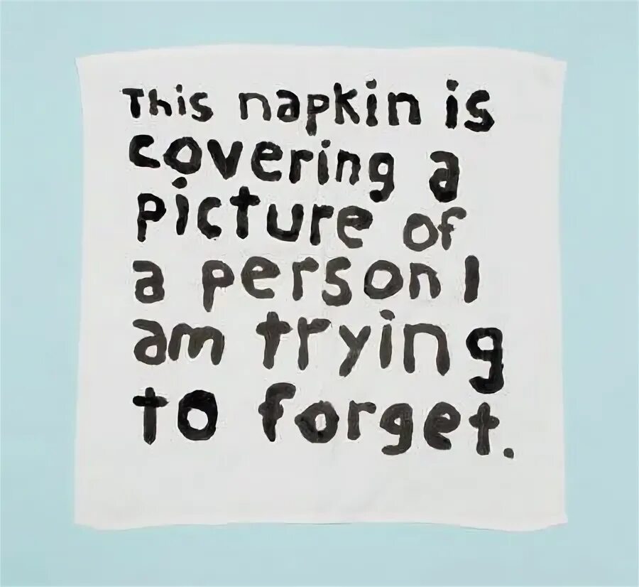 Trying to forget