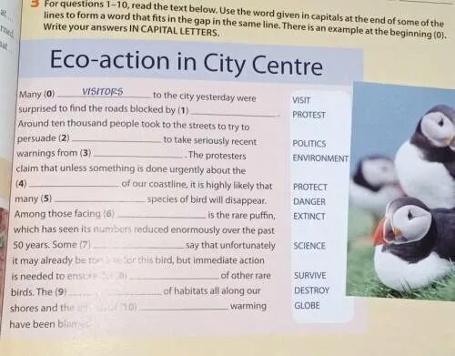 Use the Word given in Capitals. Use the Words given in Capitals at the end of each line to form. Read the text below use the Words given in Capitals at the. Use the Word given in Capitals to form a Word that Fits. Ask questions using the words given