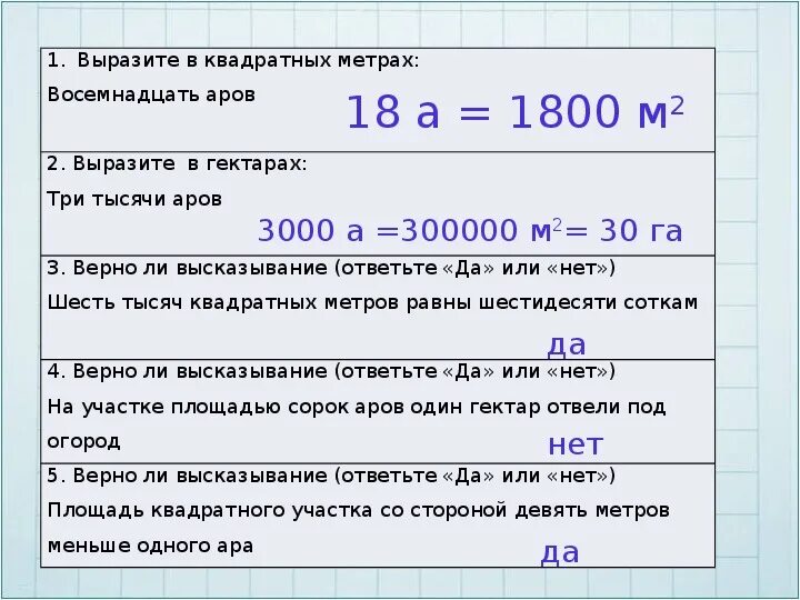 Перевести кв м в кв км