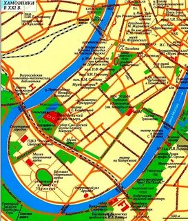 Хамовники на карте москвы со станциями