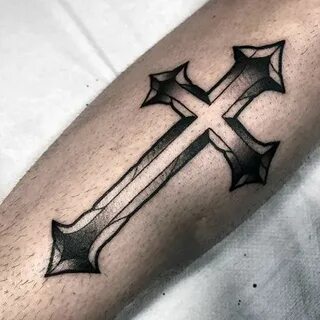 Тата на руку крест