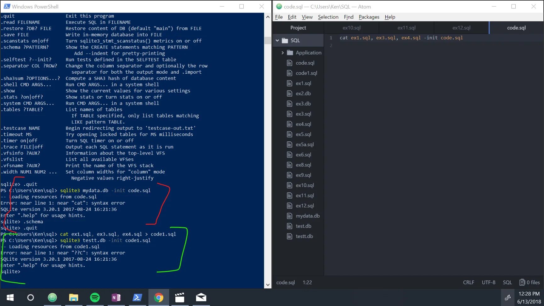 SQL код. SQL тестирование. SQL ex. Coding SQL.