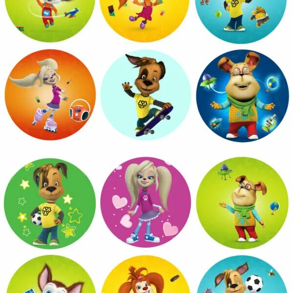 круглые персонажи