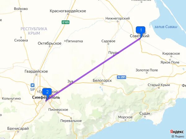 Какое расстояние до симферополя. Симферополь старый крым расстояние. карта симферополя советская. старый крым расстояние до моря. п советский крым на карте.