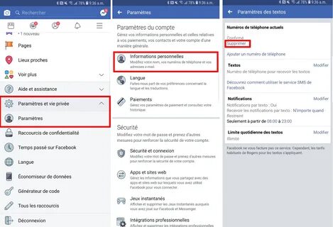 Comment supprimer un compte Facebook à partir d’un mobile.