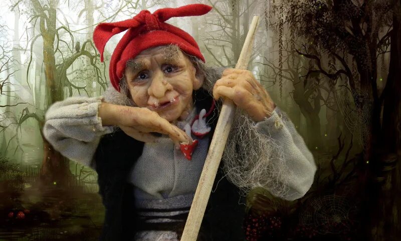 Baba Yaga (баба Яга). Кикимора Болотная из Морозко. Баба Яга в молодости. Шоу маска бабка ежка