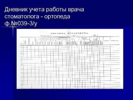 Форма 39 учет врачебных