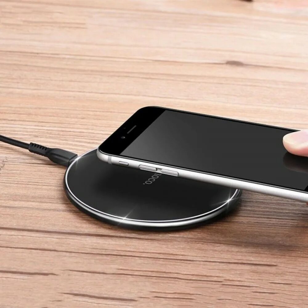 Беспроводное зарядное устройство hoco. Беспроводное зу hoco cw6. qi hoco cw6 homey wireless charge. беспроводная зарядка hoco cw. беспроводная зарядка для телефона hoco cw6 homey - черная.